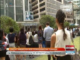 Rakyat Singapura beri penghormatan terakhir