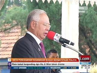 Akta Pencegahan Keganasan bukan bermotifkan politik