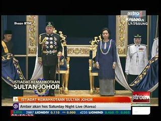 Sultan Ibrahim dimahkota sebagai Sultan Johor kelima