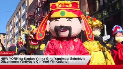 NEW YORK’da Kaplan Yılı’na Giriş Yapılması Sebebiyle Düzenlenen Yürüyüşle Çin Yeni Yılı Kutlandı.