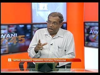 Impak kenaikan tambang kepada pengguna