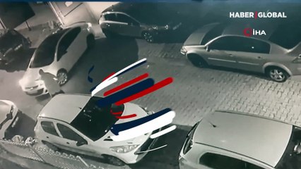 Kağıthane'de kiralık araçla kaza yapan sürücü, kaçmaya çalışırken takla attı