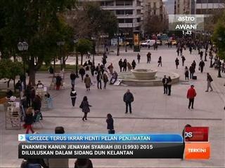 Greece terus ikrar henti pelan penjimatan