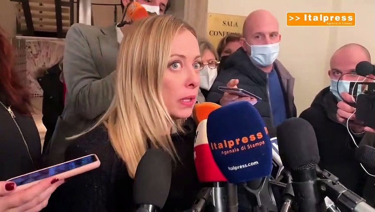 Quirinale, Meloni: "Il centrodestra si muova compatto"