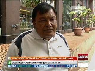 Muhammad Sidek rebut jawatan Timbalan Presiden