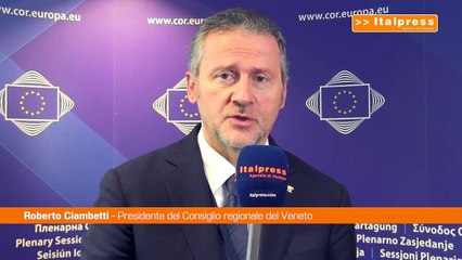 Ue, Ciambetti "Senza le regioni non può esserci vera ripresa"