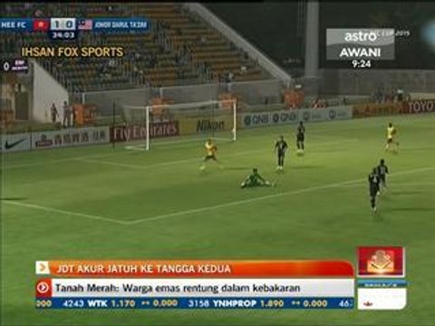 JDT akur jatuh ke tangga kedua