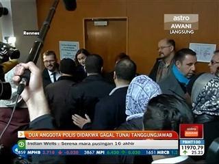 Dua anggota polis didakwa gagal tunai tanggungjawab