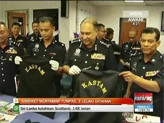 Sindiket menyamar tumpas, 3 lelaki ditahan