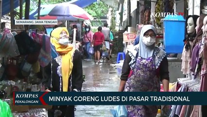 Stok Minyak Goreng Habis di Pasar Tradisional