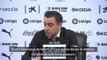 Barcelone - Xavi encense ses milieux : "Ils ont la qualité pour être meilleurs que nous"