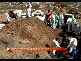 49 mayat yang tidak dituntut ditanam