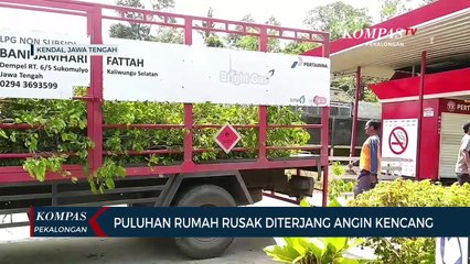 Puluhan Rumah Rusak Diterjang Angin Kencang