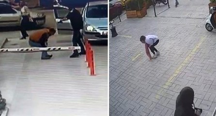 17 yaşındaki kızın vurulduğu anlar kameraya yansıdı