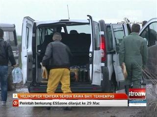 Helikopter tentera Serbia bawa bayi terhempas