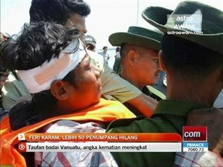 Feri karam, lebih 50 penumpang hilang
