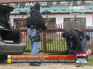 Lima suspek pengganas ditahan
