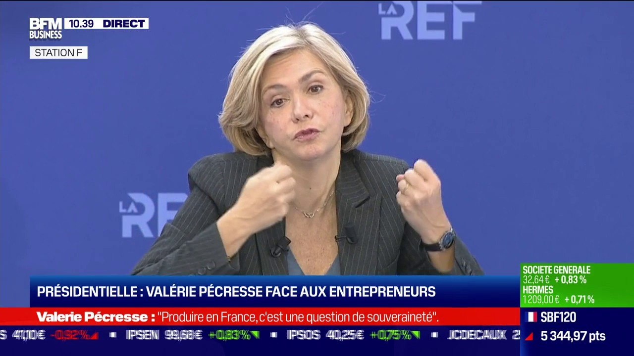 Valérie Pécresse : "J'attends des chefs d'entreprises qu'ils investissent en France, mais pour qu'ils y investissent il faut qu'ils y trouvent les conditions et un environnement favorable"