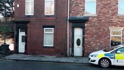 Police vehicle at Commercial Road, South Shields