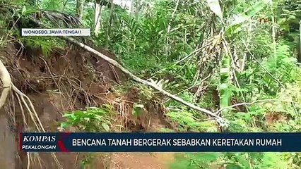 Akibat Tanah Bergerak Rumah Retak
