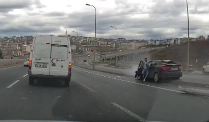 Makas ve hız kaza ile sonuçlandı