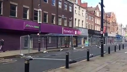 Storm Eunice aftermath in Sunderland