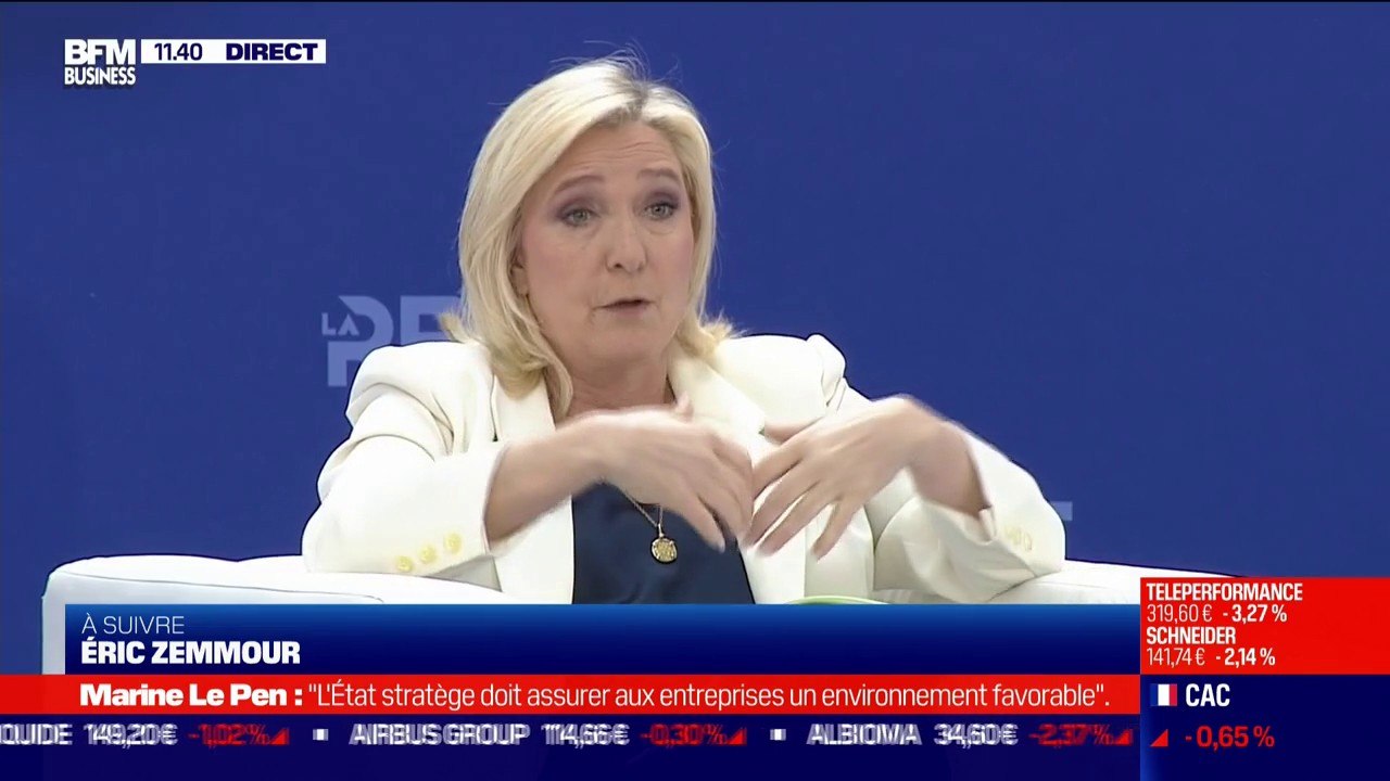 Marine Lepen: "Je referais de l'énergie nucléaire cet atout décisif pour nos entreprises, je suis la seule candidate qui anticipe les besoins en électricité de l'industrie"
