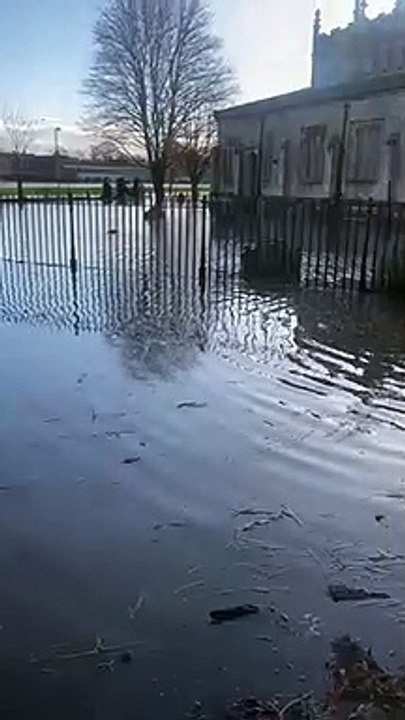 Storm Franklin - flooding in Tadcaster