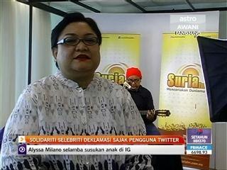 Solidariti selebriti deklamasi sajak pengguna Twitter