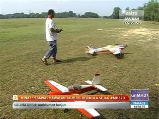 Minat pesawat kawalan jauh RC bermula sejak #MH370