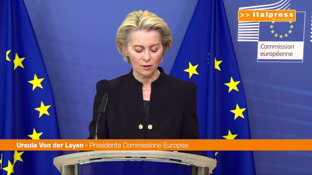 Ue, Von der Leyen ricorda Sassoli Ha lottato per la giustizia