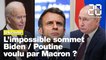 Crise en Ukraine: Biden/Poutine, l'impossible sommet voulu par Macron