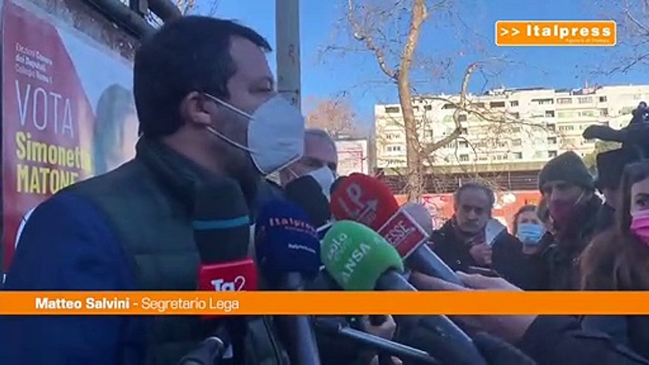 Salvini "2022 sarà anno complicato, Draghi resti al governo"