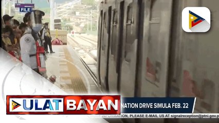 LRTA, magsasagawa ng vaccination drive simula Feb. 22