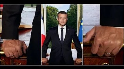 Découvrez pourquoi E. Macron porte deux alliances