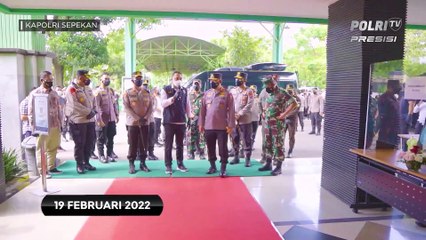 KAPOLRI SEPEKAN : Kapolri Tinjau Tempat Isoter Covid-19 di Asrama Haji Sukolilo