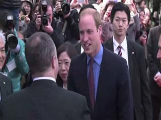 Prince William meets well-wishers in Tokyo