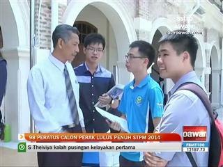 98 peratus calon Perak lulus penuh STPM 2014