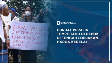 Curhat Perajin Tempe-Tahu  di Depok Di Tengah Lonjakan Harga Kedelai | Katadata Indonesia