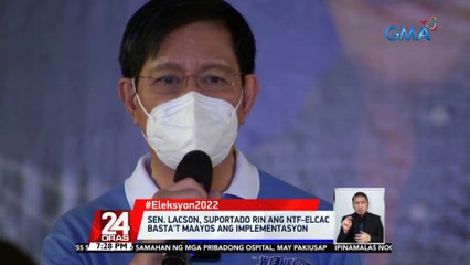 Sen. Ping Lacson, suportado ang peace talks pero hindi na raw dapat si CPP... | 24 Oras