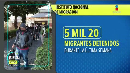 Detienen a más de 5 mil migrantes durante la última semana en México
