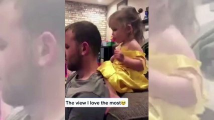 This is how fathers takes care of their babies-Some funny and sweet moment