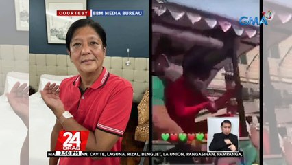 Paglilinaw ng kampo ni dating Sen. Bongbong Marcos, hindi umiiwas sa pakikipagkamay... | 24 Oras