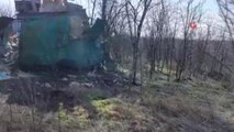 Rusya'da sınır kontrol noktasına roket düştü