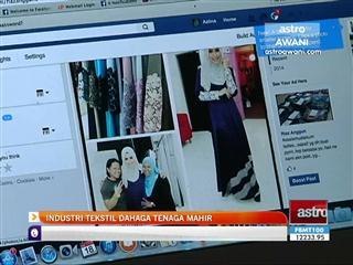 Industri tekstil dahaga tenaga mahir