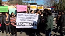 MARMARA ÜNİVERSİTESİ ÖĞRENCİLERİNDEN KAMPÜS PROTESTOSU