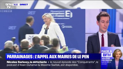 La poignée de main de Marine Le Pen à Eric Zemmour