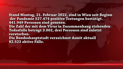 Corona News Wien stand 21.02.2022