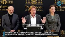 Vox tilda de “sainete” la negociación de la Ley balear de Educación y pide garantizar la libre elección de lengua