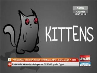 Permainan kad Exploding Kittens kumpul dana AS$8.7 juta